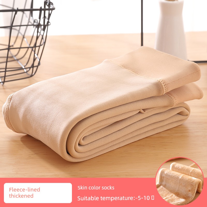 White Leggings Fleece-lined Spring and Autumn Thin Dance Pantyhose — 2
