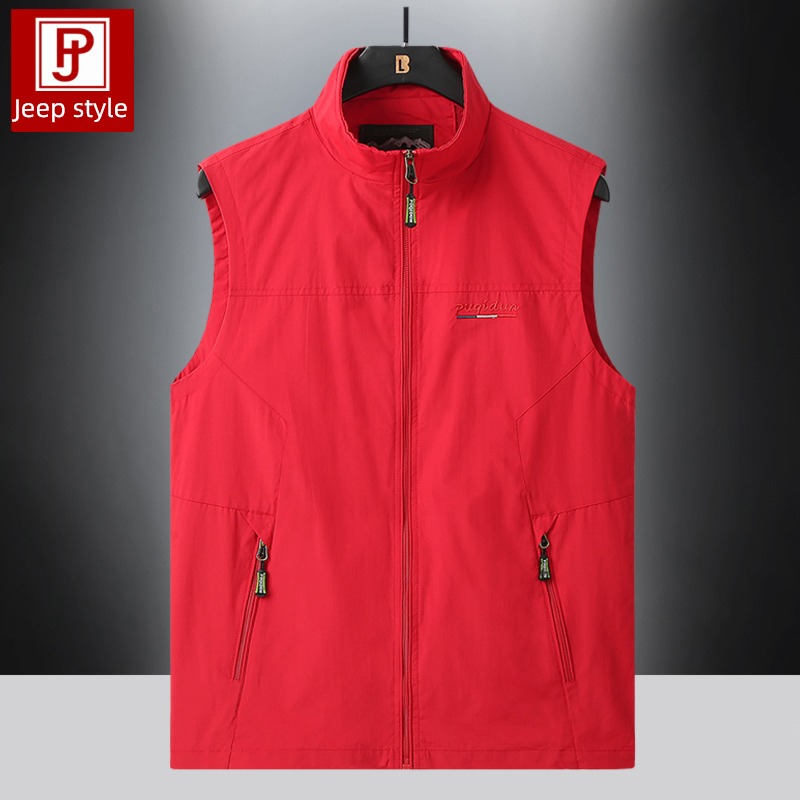 Spring and Autumn leisure time stand collar Customized Photography go fishing outdoors