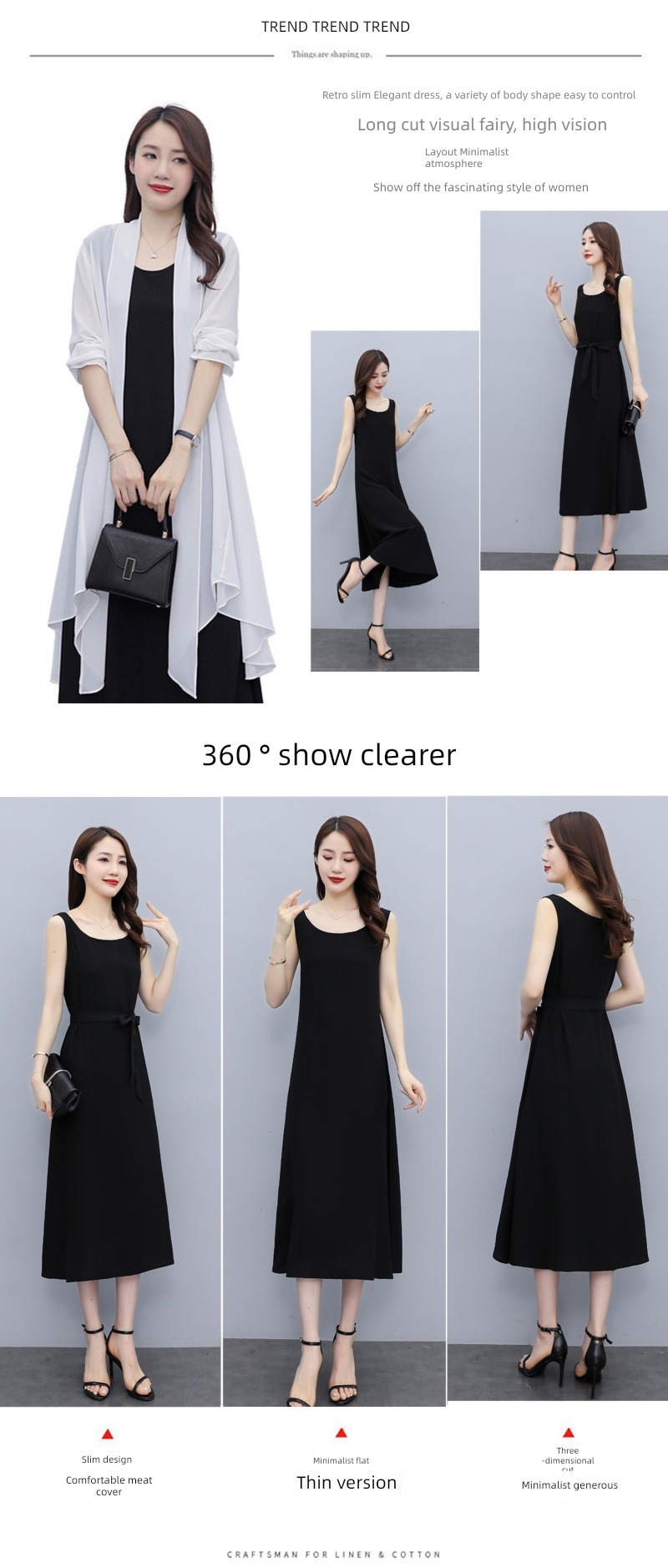 Women Type A summer easy camisole Dress vest