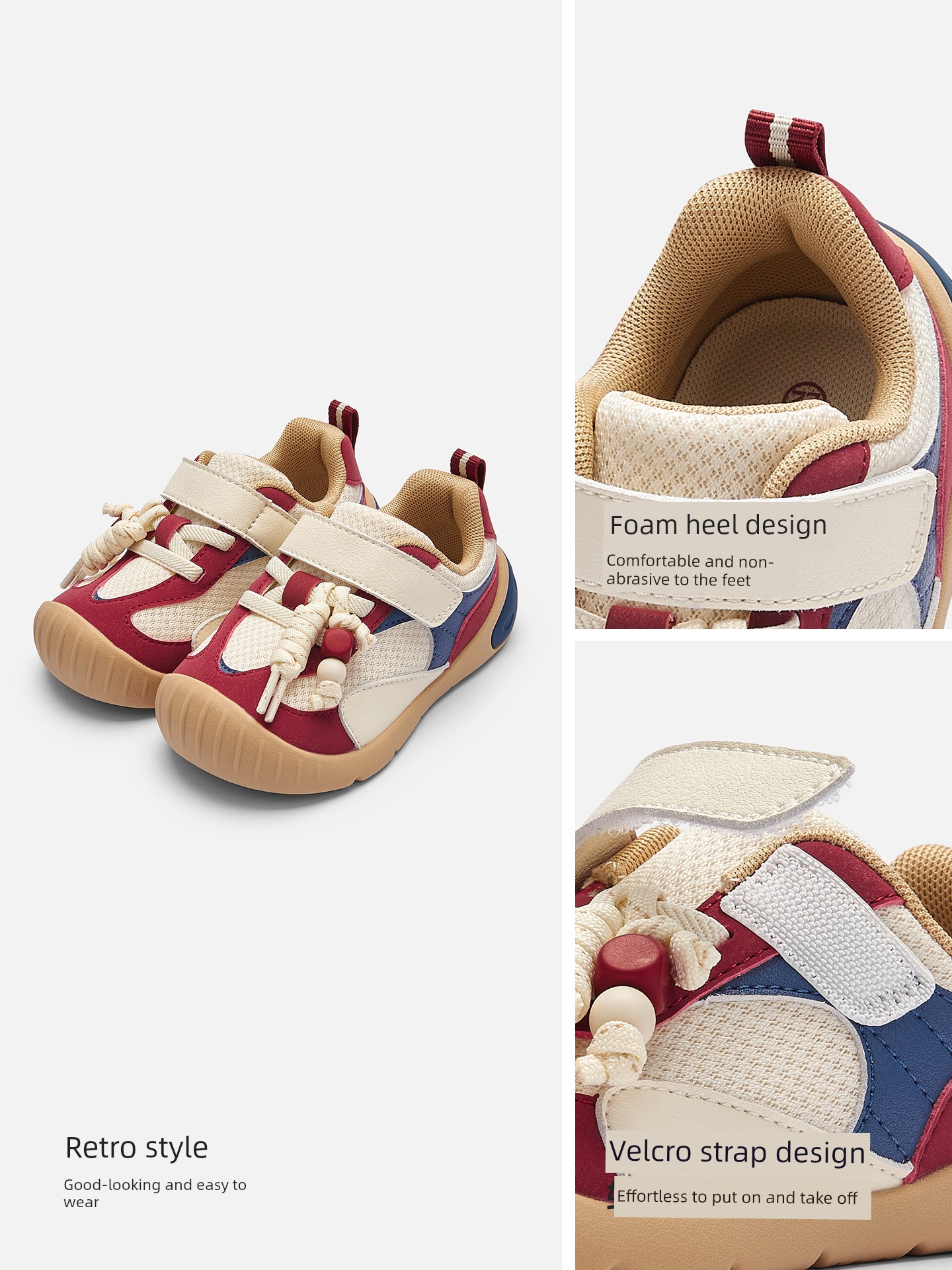 Balabala Children's Shoes Toddler Shoes for Boys and Girls 2026 Autumn Comfortable Breathable Baby Shoes for Daily Use