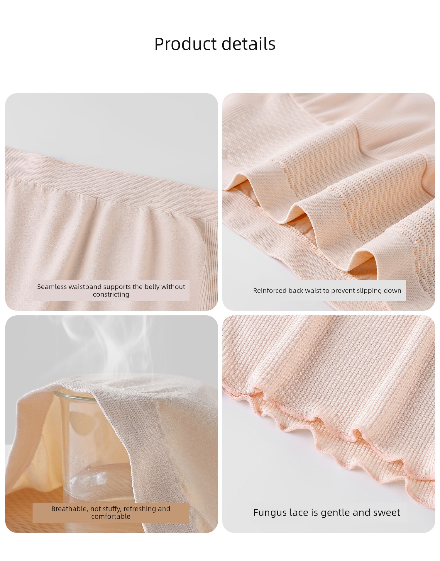 Yeehoo Maternity Safety Shorts Summer Thin Leggings 26 New High-Waisted Belly Support Seamless Anti-Exposure Three-Quarter Leggings — 15