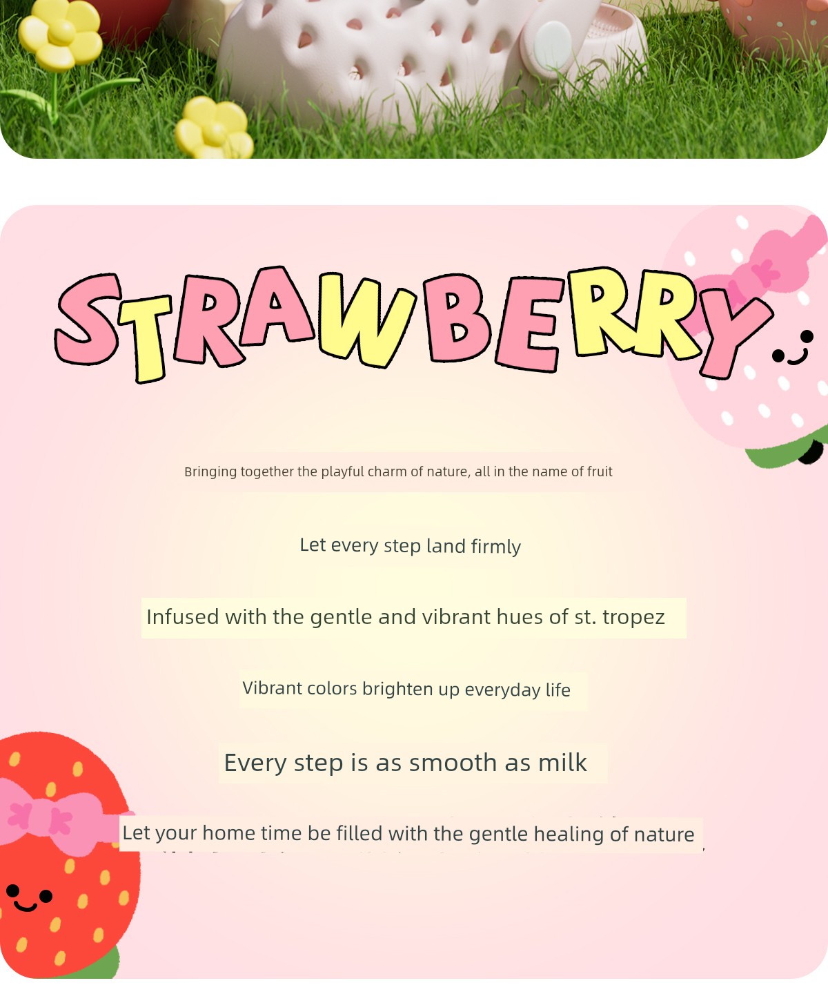 Latetime Cute Strawberry Hole Shoes Kidsren's Slippers for Boys and Girls Summer Outer Wear 2026 New Baby Slippers — 2