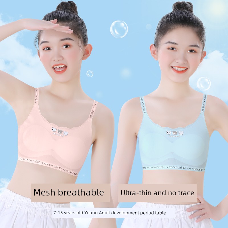 Girls' Underwear Developmental Primary School Student Youth Girl Junior High School Student Vest 12 Years Old Sling Children's Tube Top Young Adult — 3