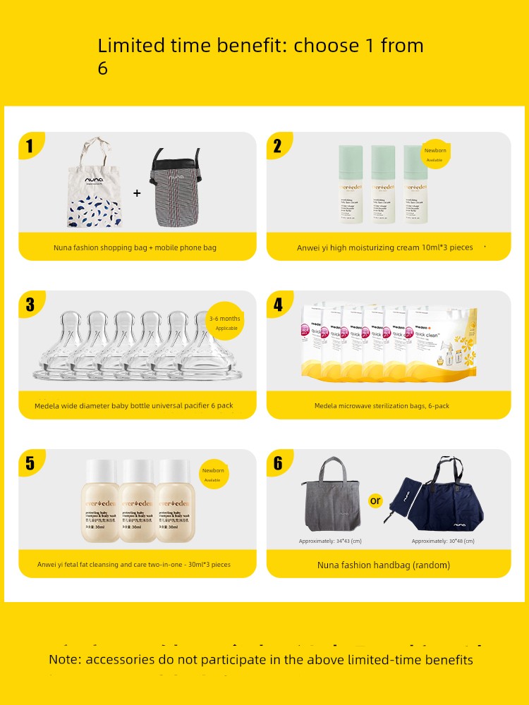 Medela Accessories: Silk Comfort, Wing Comfort, Hands-Free Breast Pump, Flex Cup Connector, Shield, Tube, Baby Bottle