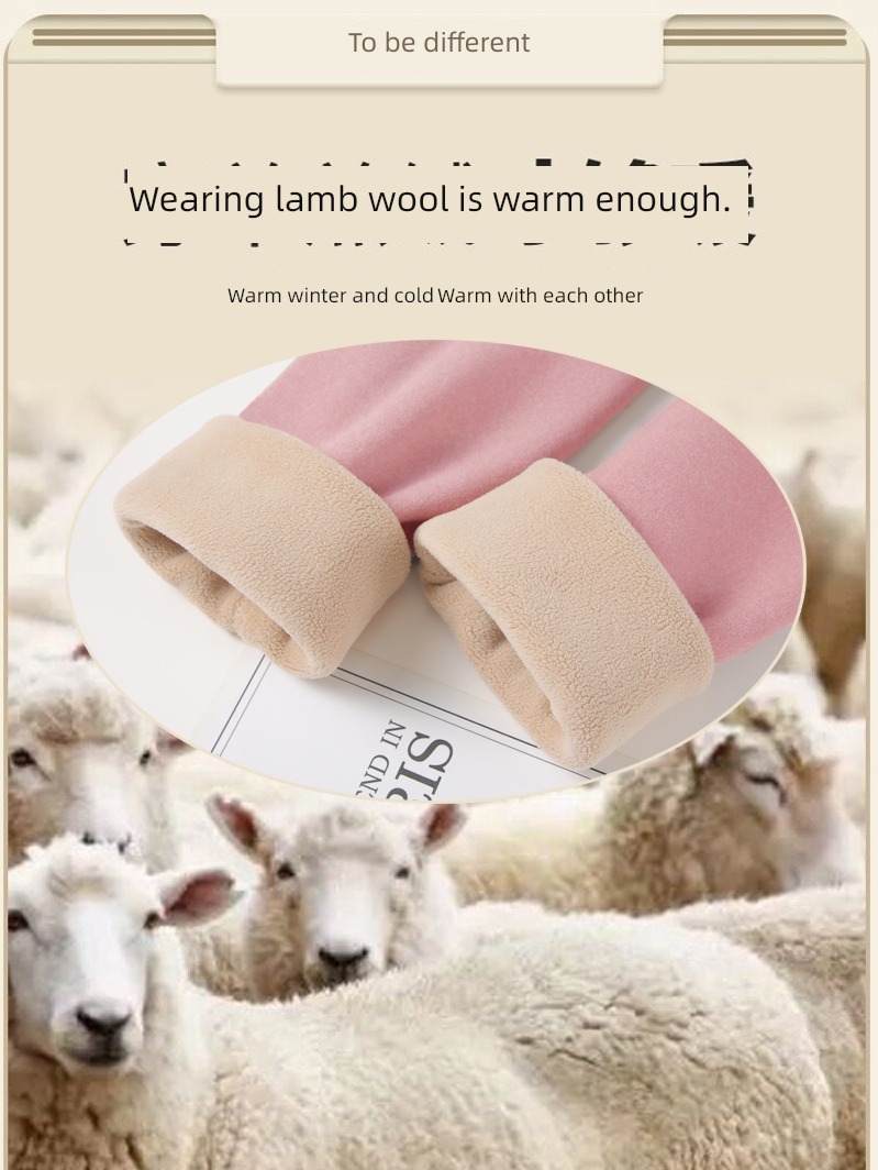 keep warm Underwear female Plush thickening suit one Cashmere Derong No trace fever Autumn clothes and pants Lay a foundation cotton jersey