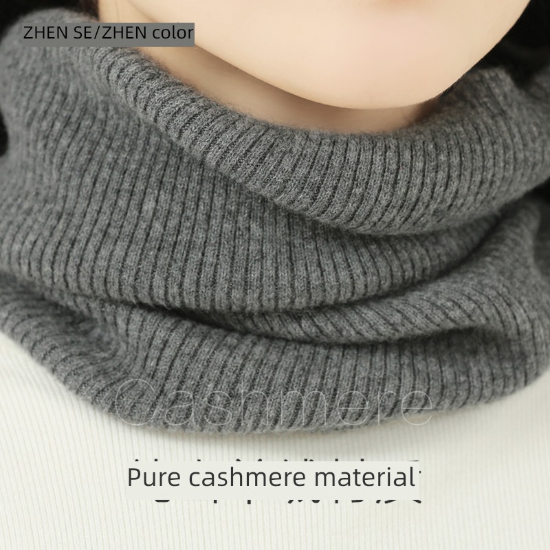 Pure cashmere winter thickening Versatile Cervical spine protection scarf