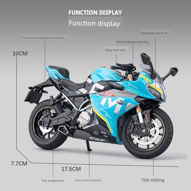 Spring breeze 250SR motorcycle model alloy simulation motorcycle boy gift Valentine's holiday collection ornaments