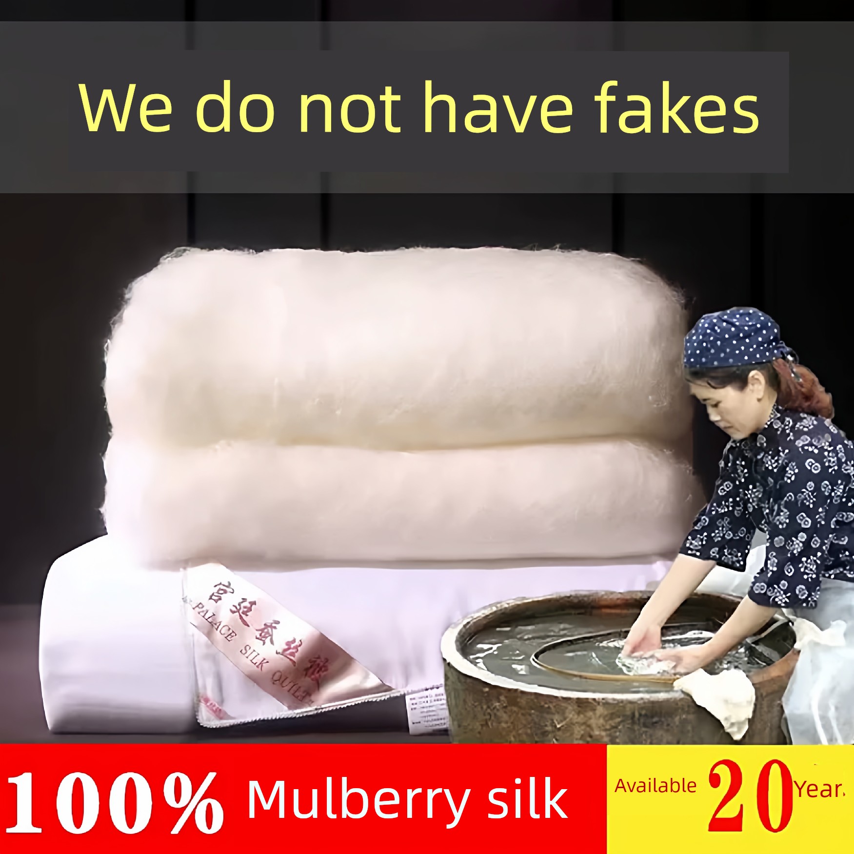Tongxiang 100% Handmade Mulberry Silk Quilt Summer Cooling Quilt Wedding Spring and Autumn Quilt Winter Quilt Mother-Child Quilt