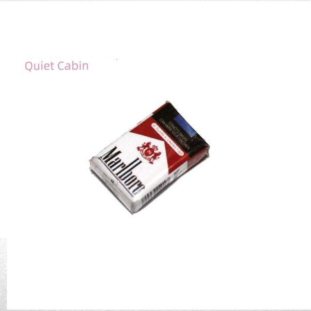 Miniature food play toys and supermarket scene ornaments DIY doll house accessories household model ornaments simulation mini cigarette box