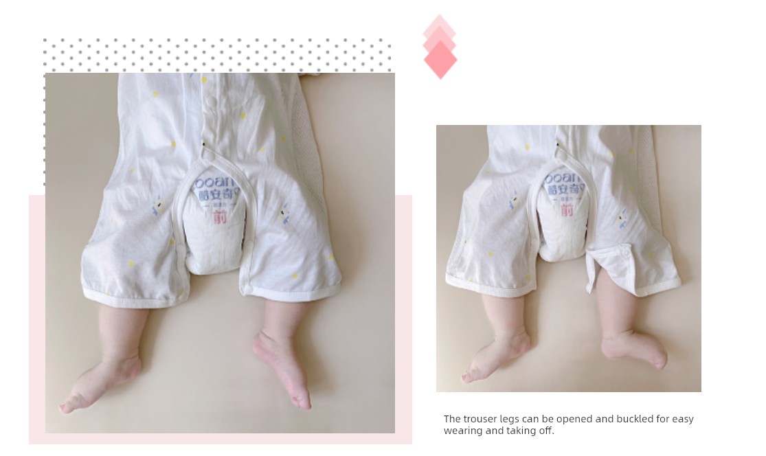 Summer Pure Cotton Cardigan Homewear Children's Jumpsuit — 8