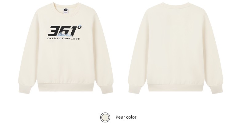 361 ° Children's Clothing for Boys and Girls, Pullover Sweatshirt, Round Neck, Autumn and Winter 2026 New Autumn Style, Fleece-Lined Long-Sleeved Sports — 87