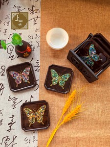 No-Fretting Mother-Of-Pearl DIY Material Kit Shell Coaster [Butterfly] Team Building